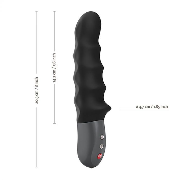 Fun Factory - Stronic Surf Ribbed Pulsator Black