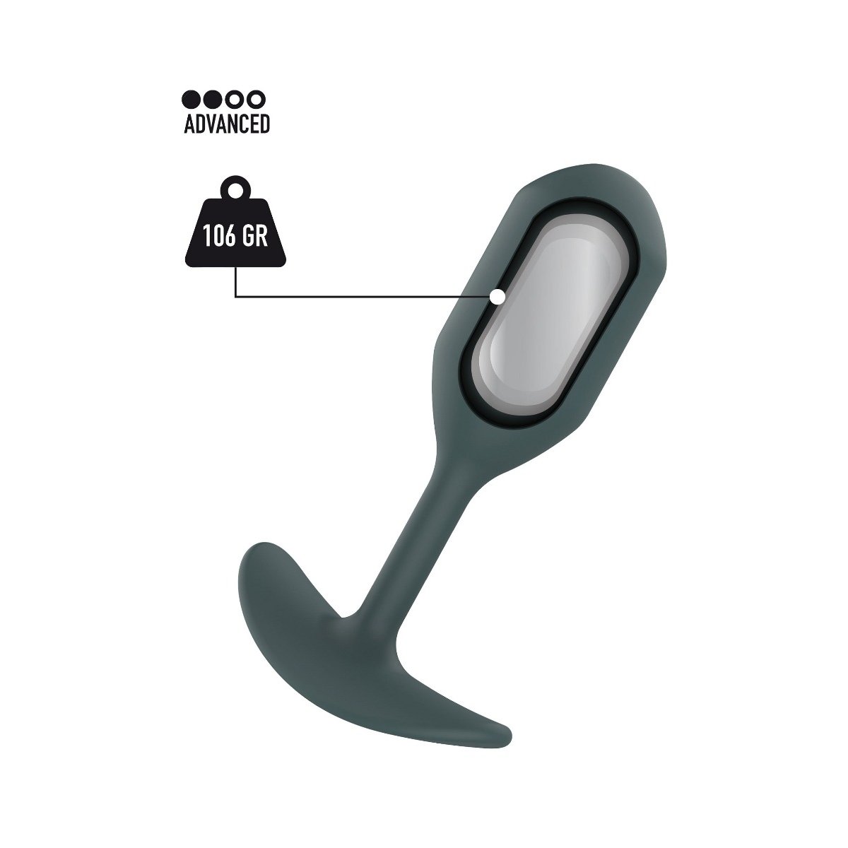 Buttocks The Player Weighted Butt Plug 106Gr