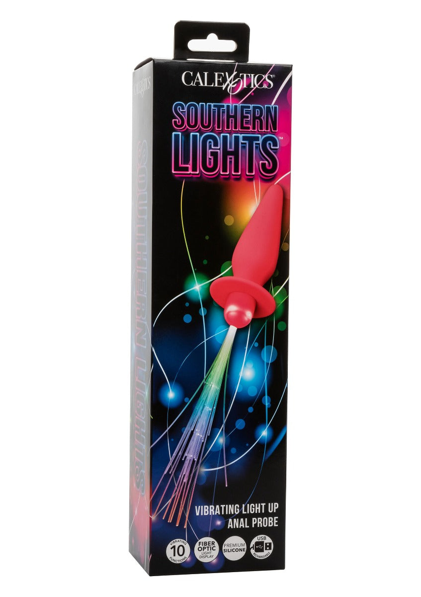 Southern Lights Vibrating Light Up Anal Probe Pink