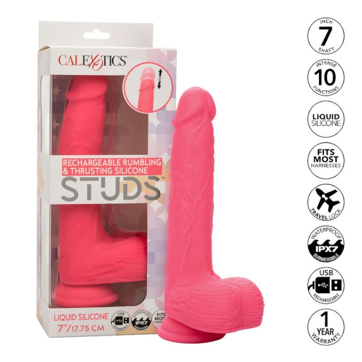 Cal Exotics Studs Rumbling & Thrusting Vibe