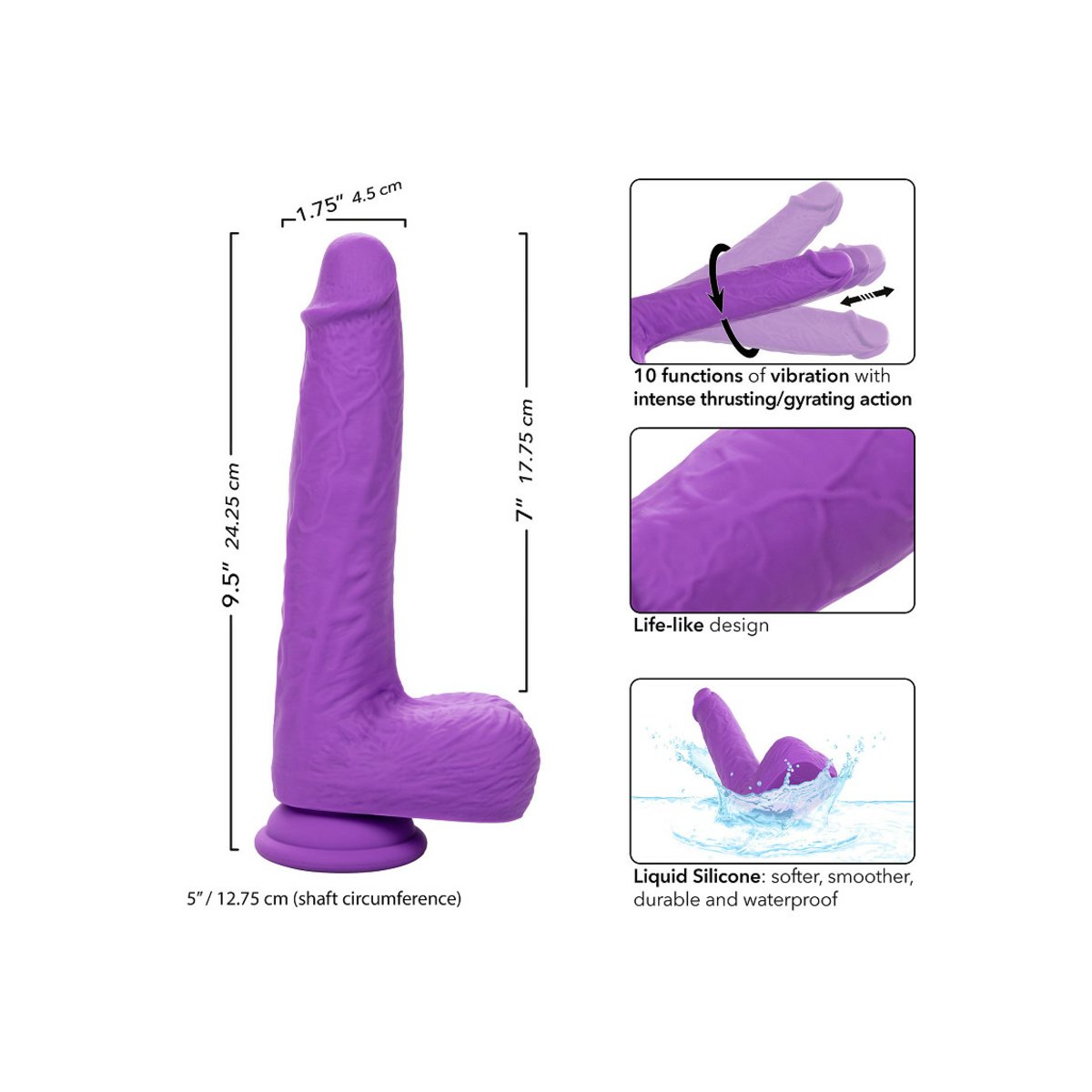 Stud Rechargeable Gyrating & Thrusting by Cal Exotics