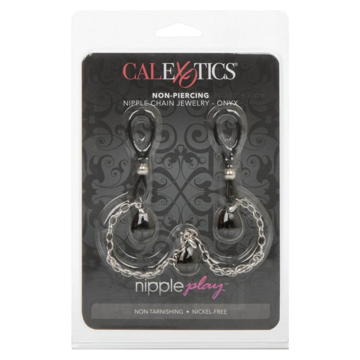 Nonpierce Nipple Chain Jewelry Black Cal Exotics