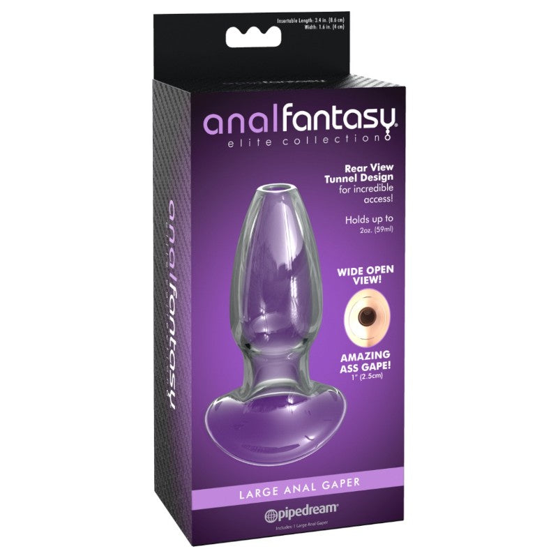 Anal Fantasy Elite Large Anal Glass Gaper-Clear