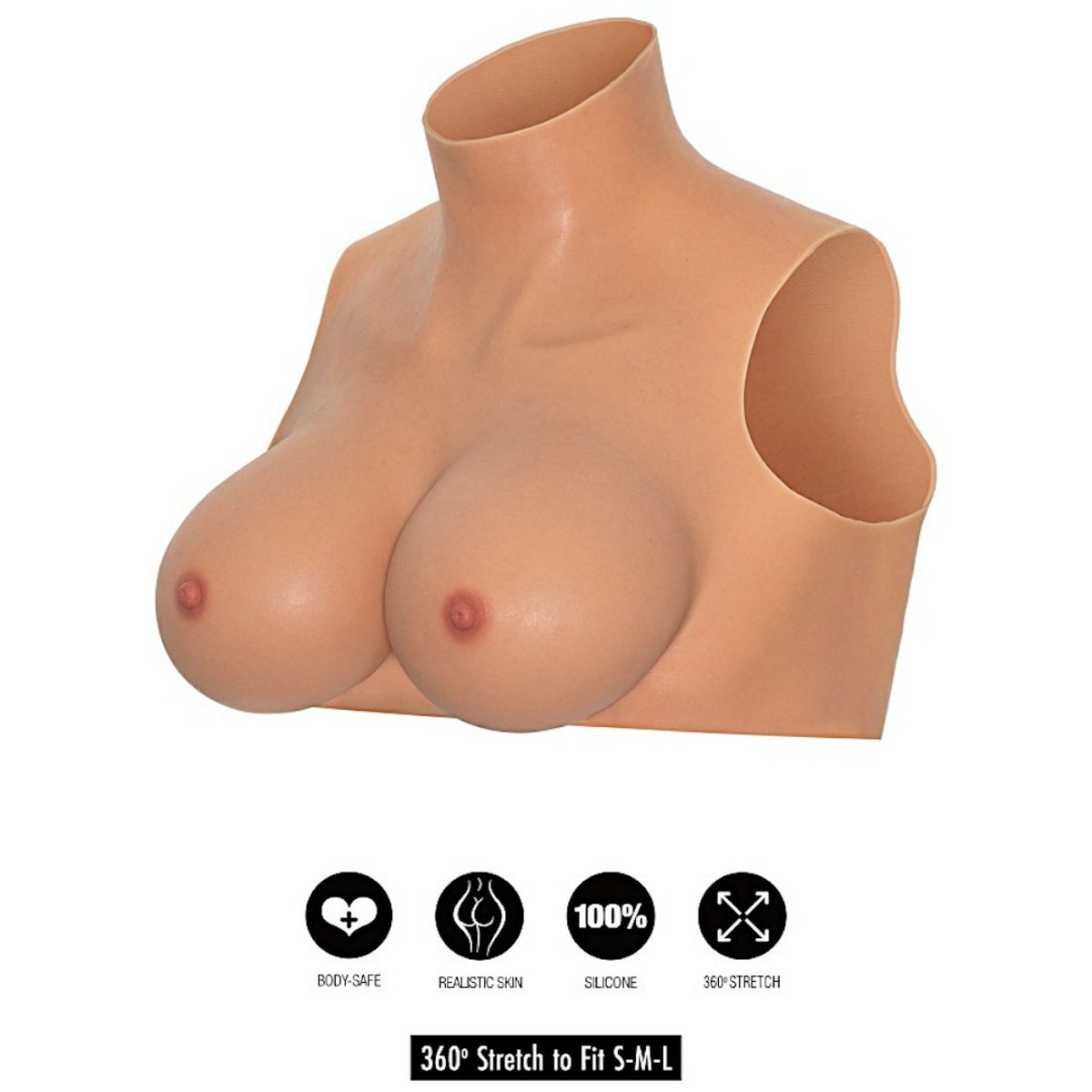 Alter Ego Breasts High-Neck Crop Top With