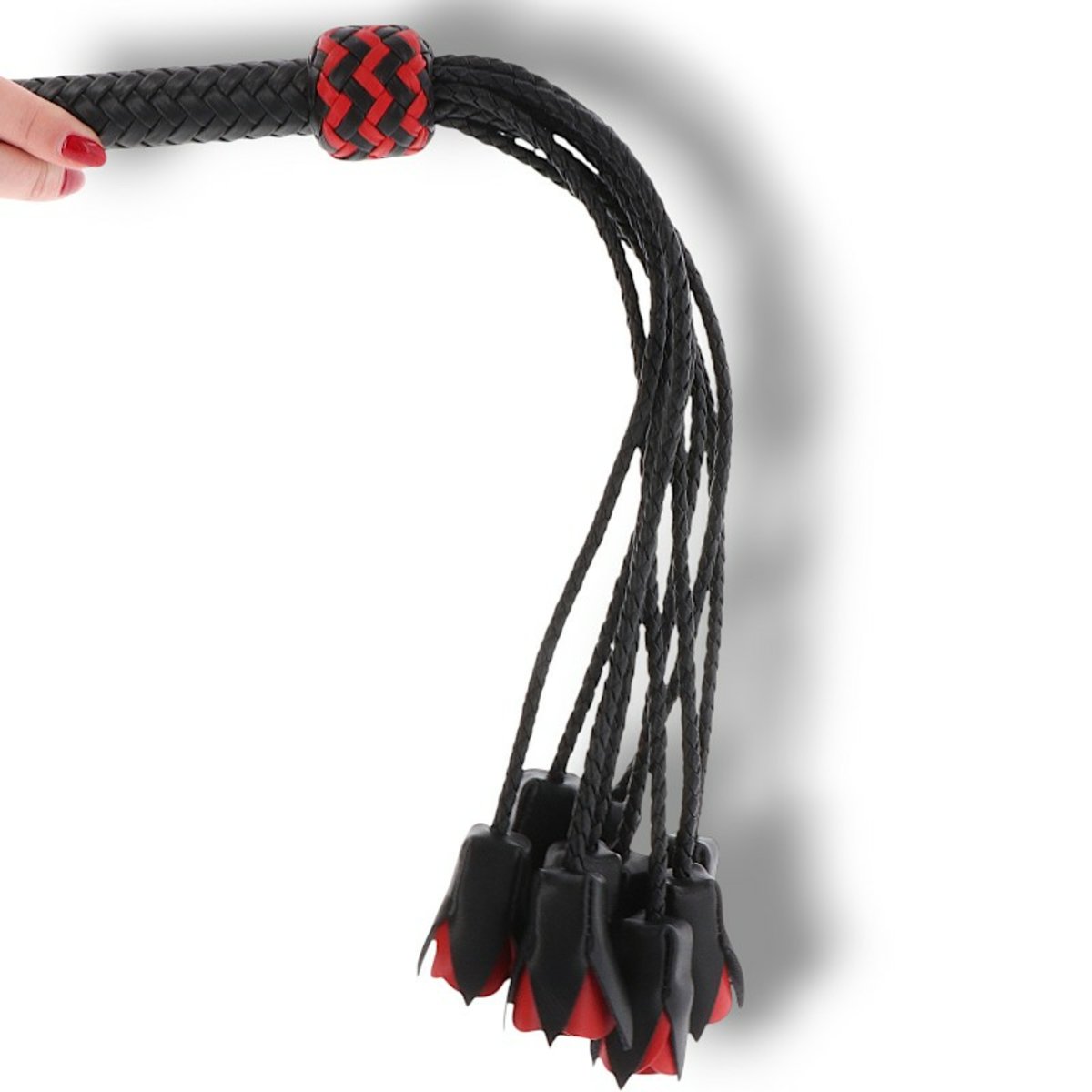 Hidden Desire Real Leather Roses Whip