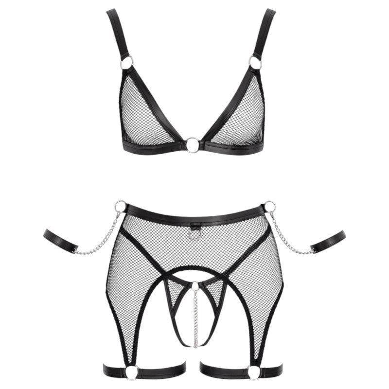 Black Mesh Bondage Set by Cottelli