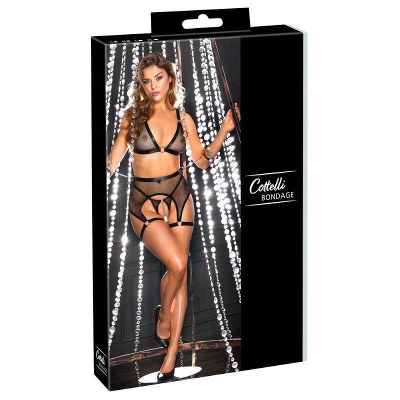 Black Mesh Bondage Set by Cottelli