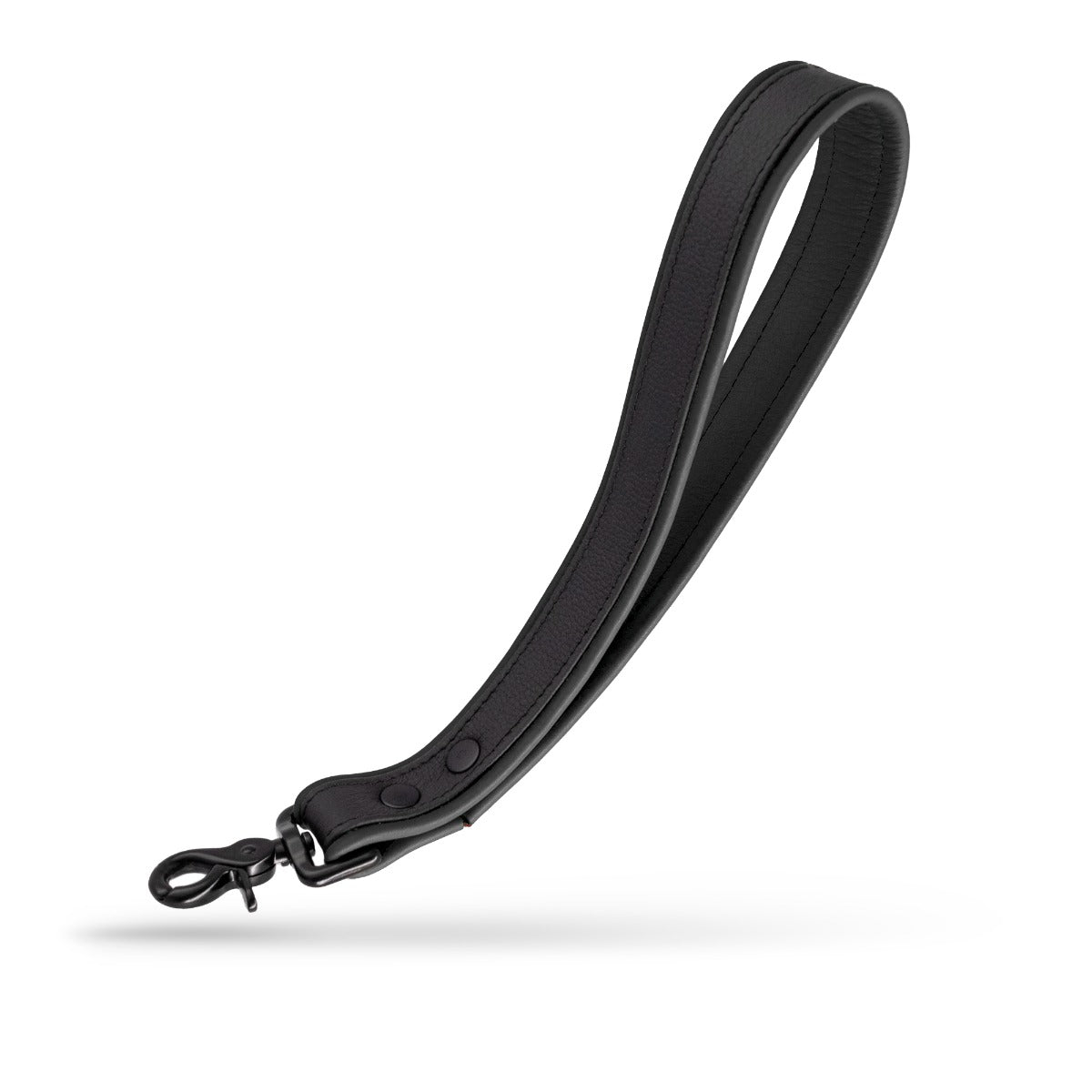 Leather Leash Short Black