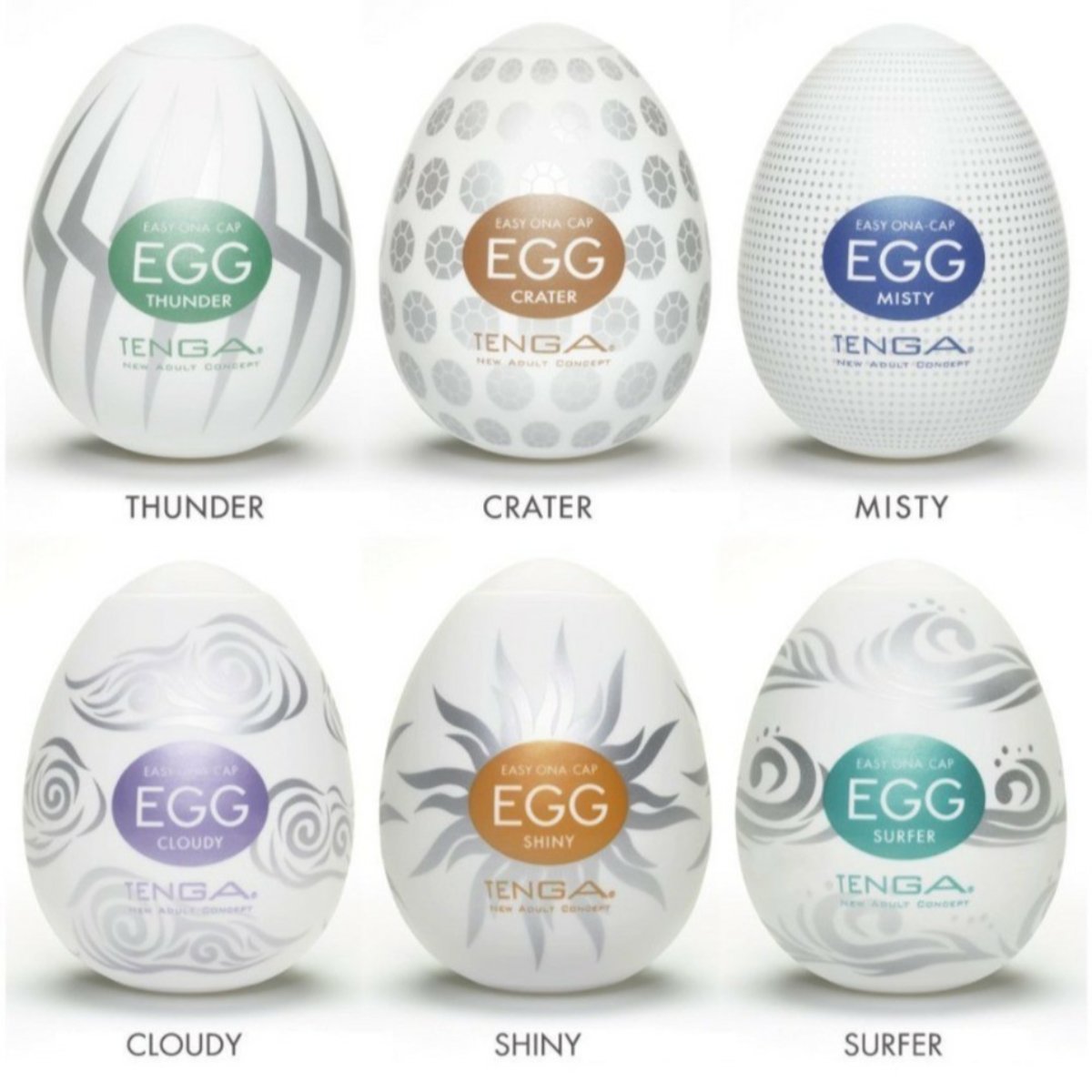 Tenga Egg Series 2-6 Styles