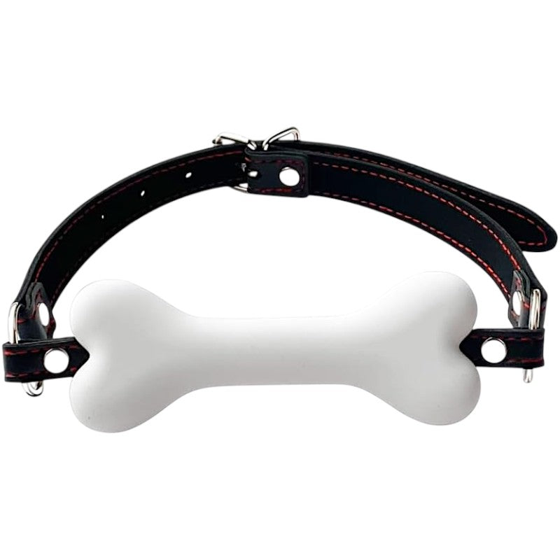 Dog Bone Gag White