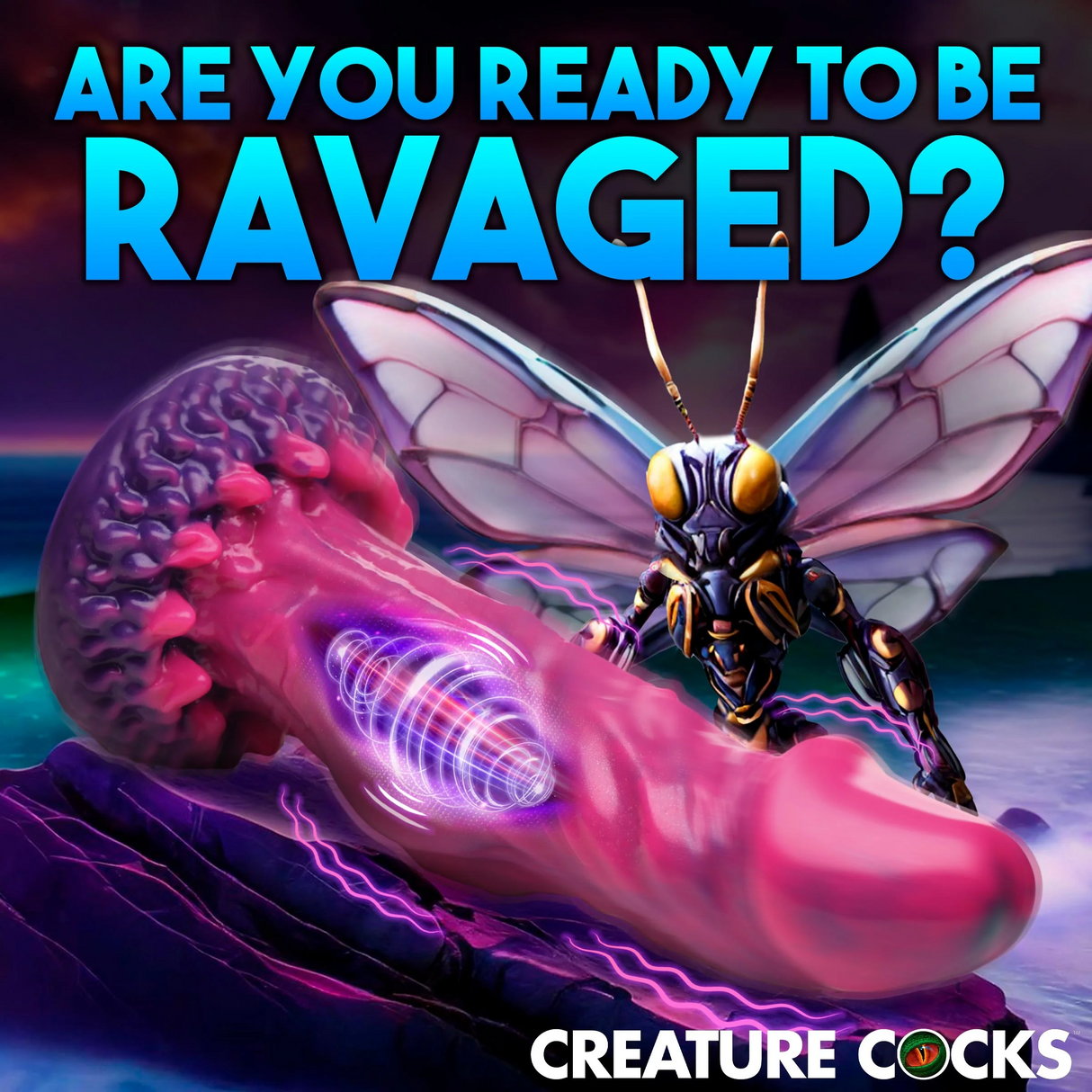 Creature Cocks Xenox Vibrating Silicone Dildo with Remote