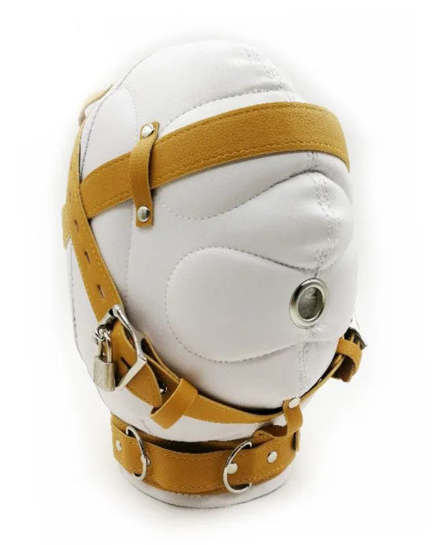 Sensory Deprivation Asylum Bondage Hood White