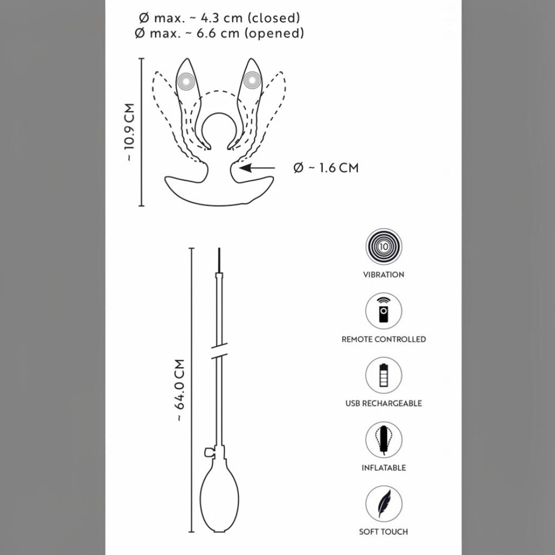 RC Inflatable Expander Plug with Vibration