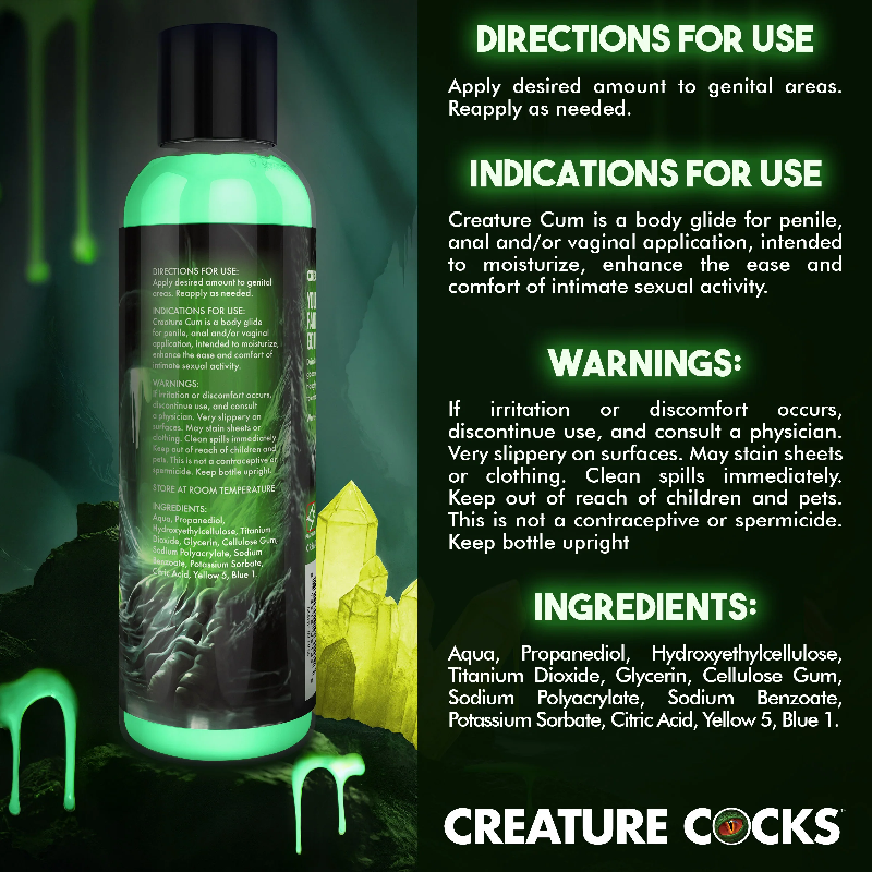 Creature Cocks Cum Green Jizz Lubricant 8 oz
