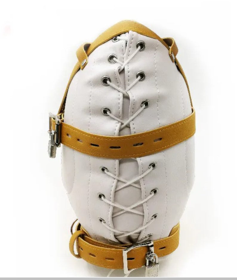 Sensory Deprivation Asylum Bondage Hood White