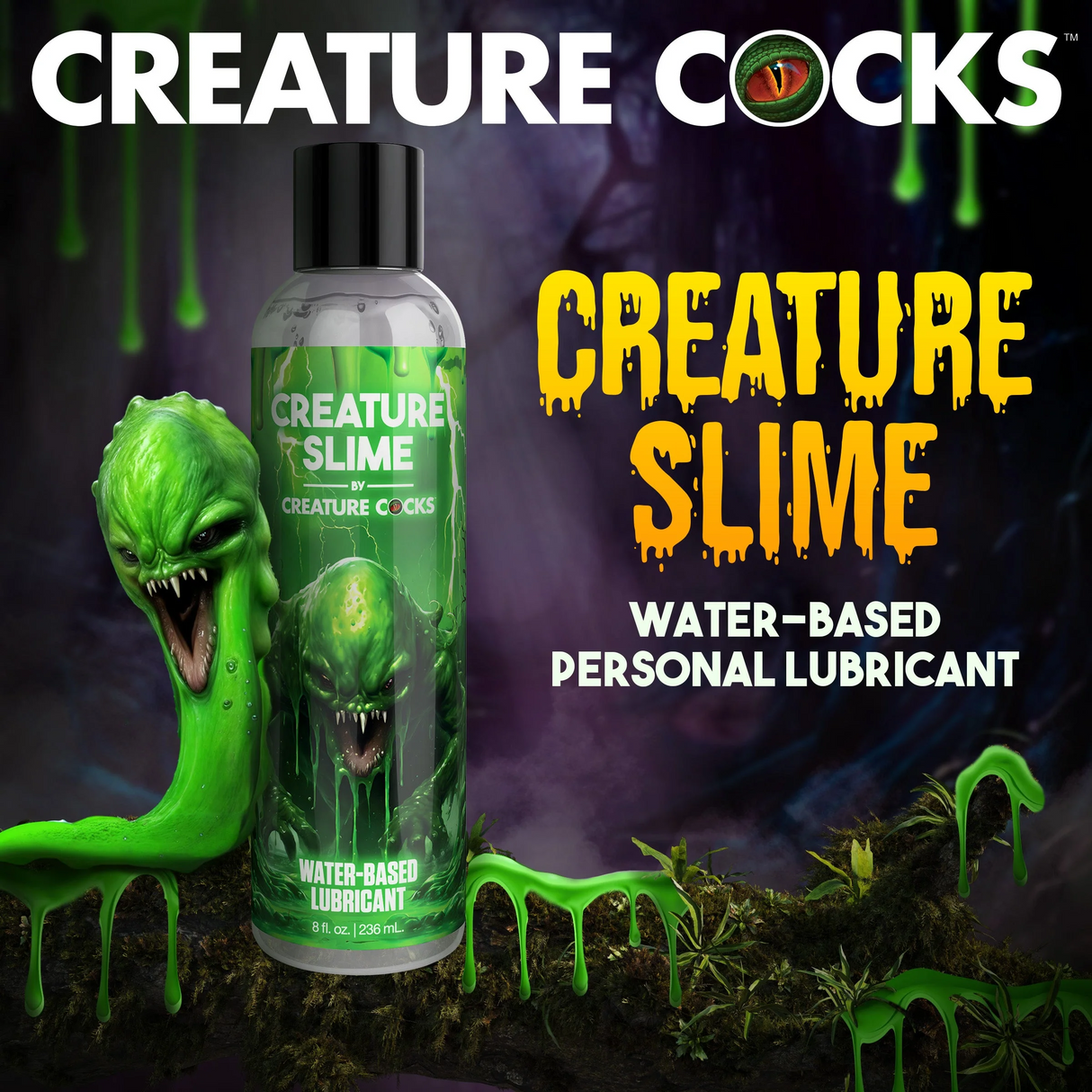 Creature Cocks Creature Slime Water-Based Lubricant 8 oz