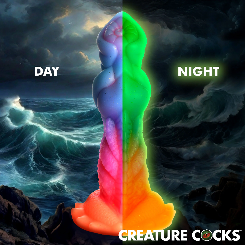 Creature Cocks Aqua-Cock Glow-in-the Dark Silicone Dildo