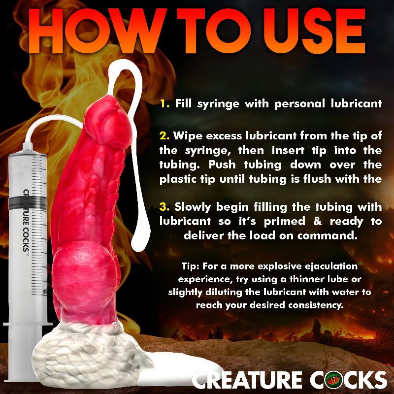 Creature Cocks Resurrector Phoenix SquirtingSilicone Dildo