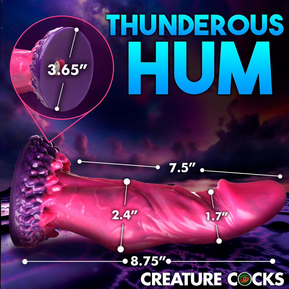 Creature Cocks Xenox Vibrating Silicone Dildo with Remote