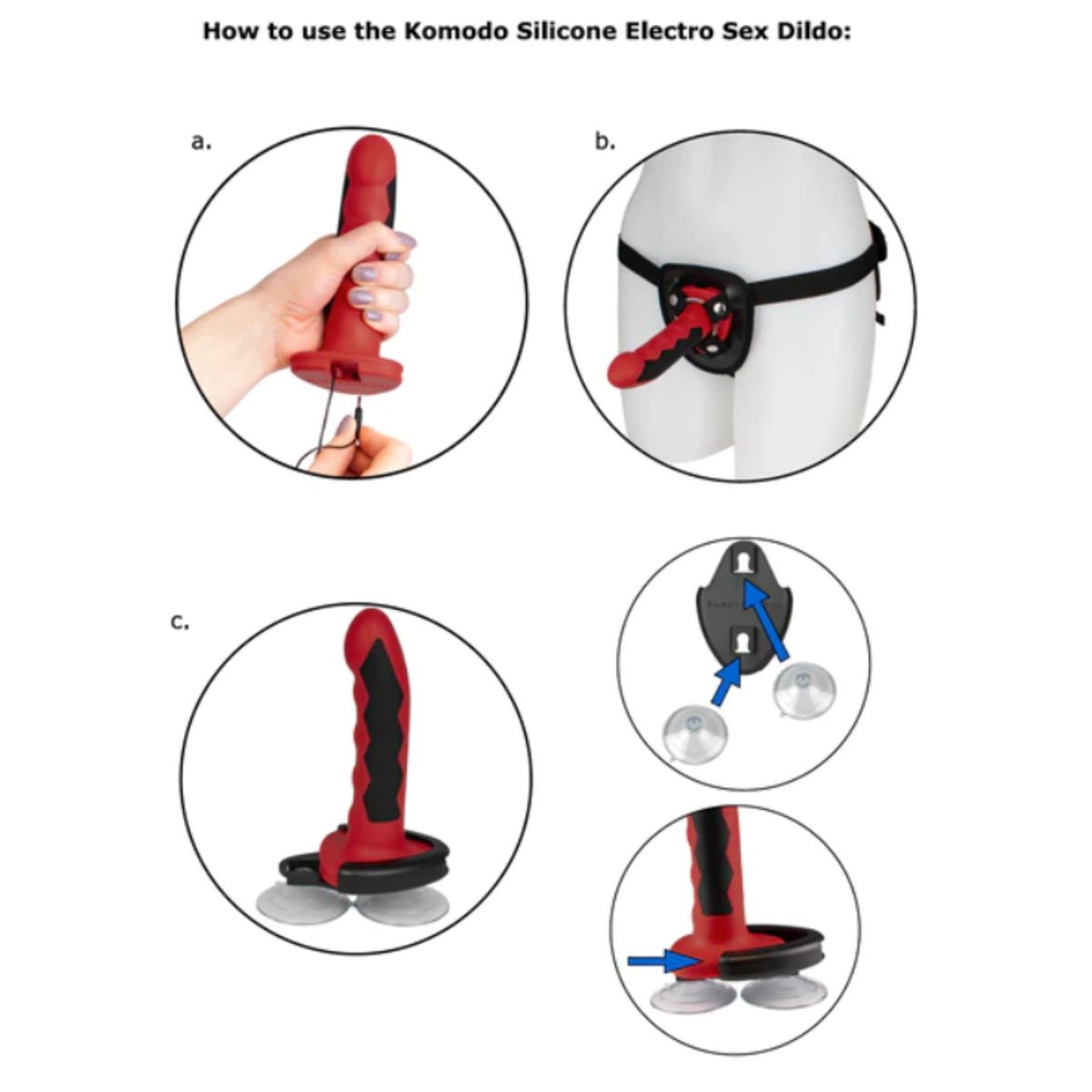 ElectraStim Silicone Fusion Komodo Electro Dildo