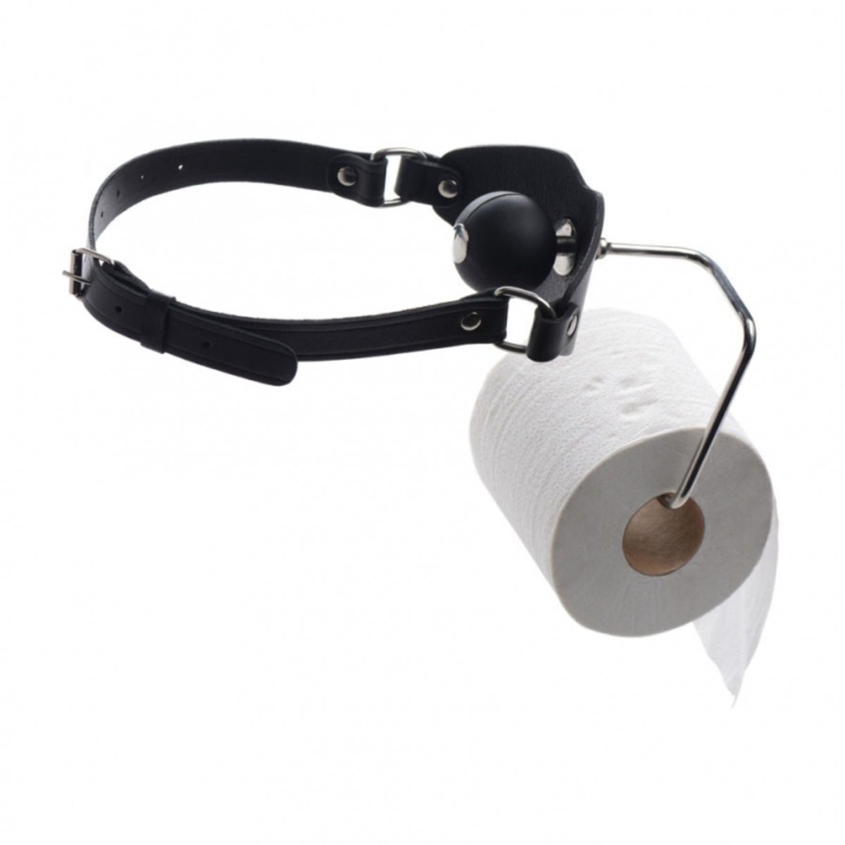 Toilet Paper Holder Ball Gag