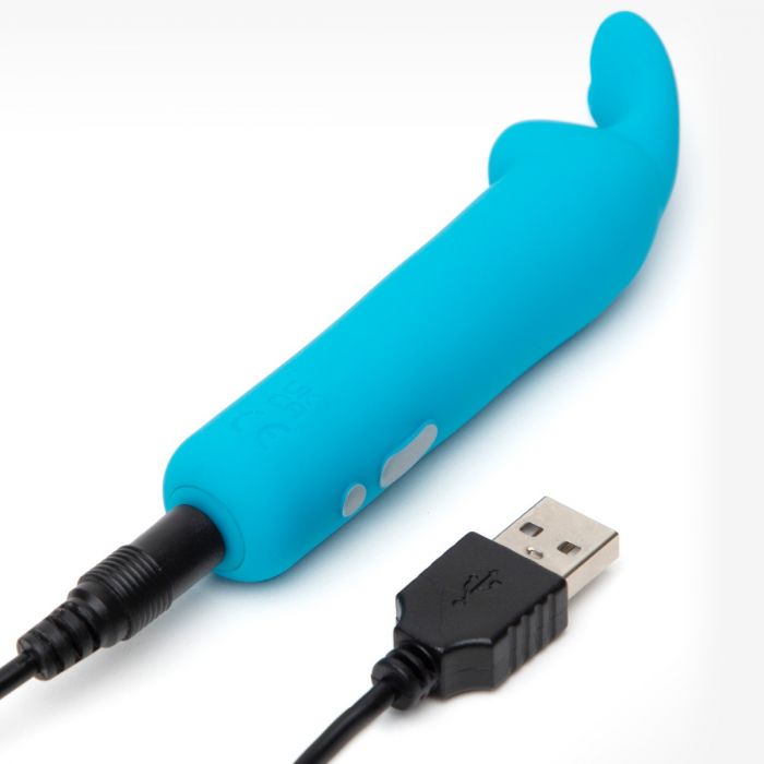 Happy Rabbit Rechargeable Vibrating Bullet - Blue