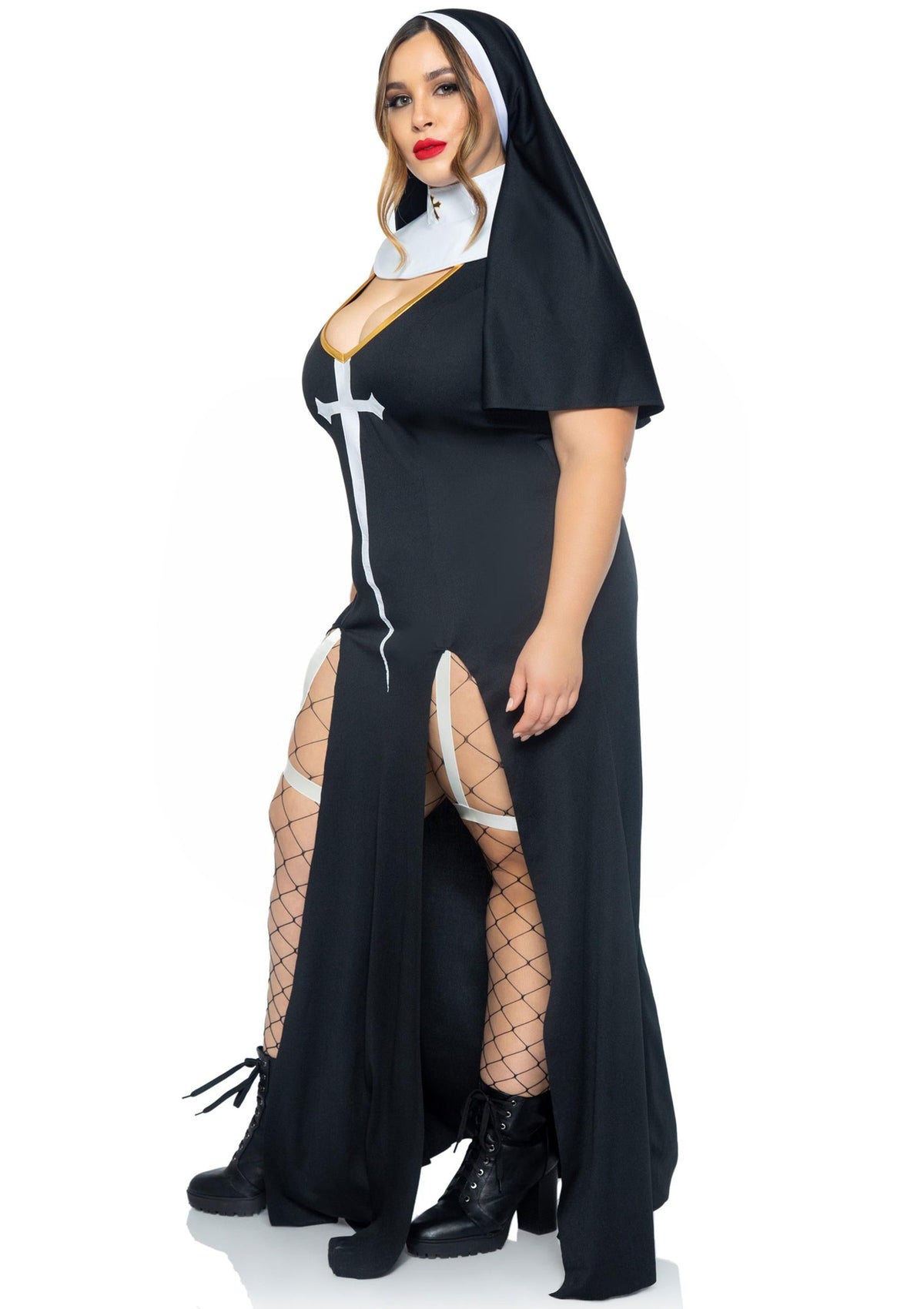 Plus Sultry Sinner Dress By Leg Avenue