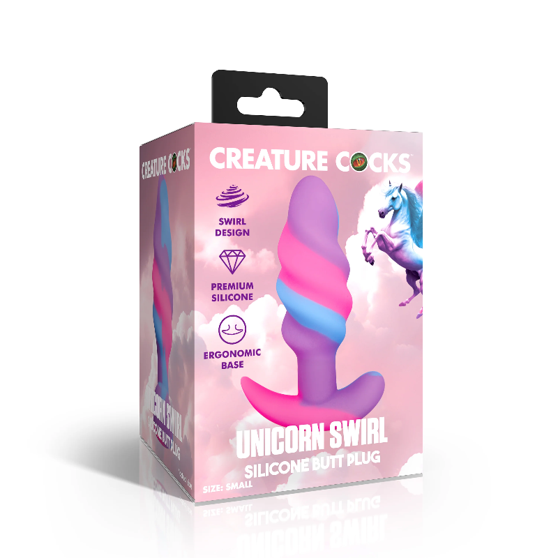 Creature Cocks Swirl Silicone Butt-Plug