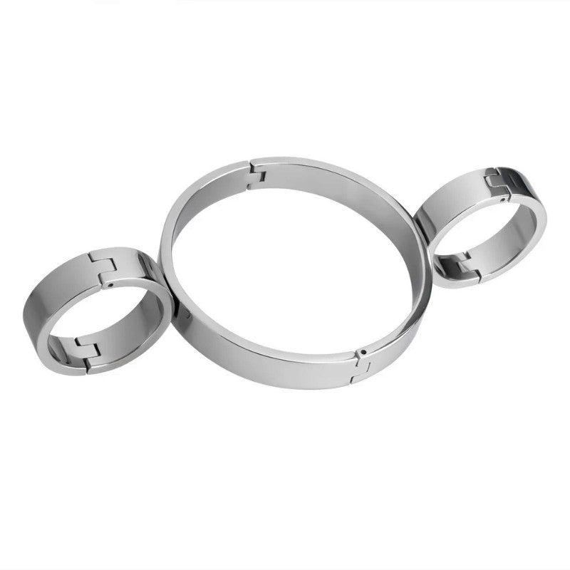 Steel Collar with Handcuffs