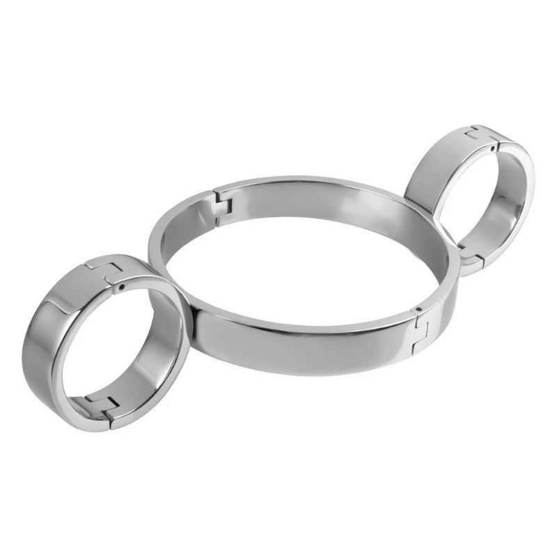 Steel Collar with Handcuffs