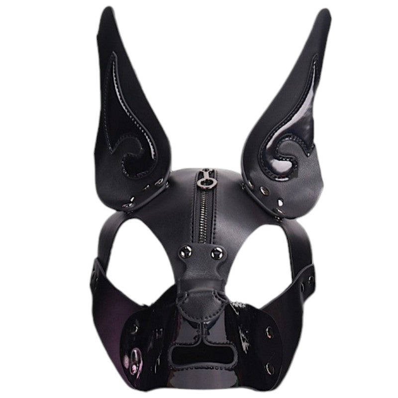 K9-CHROME DOG MASK-Black