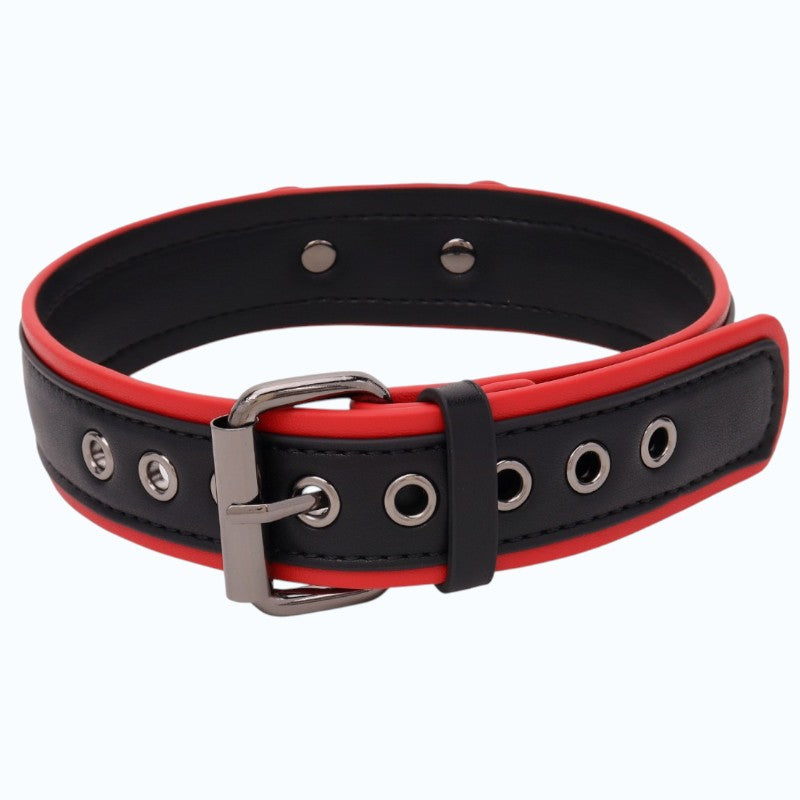 Bone Puppy Collar - Red