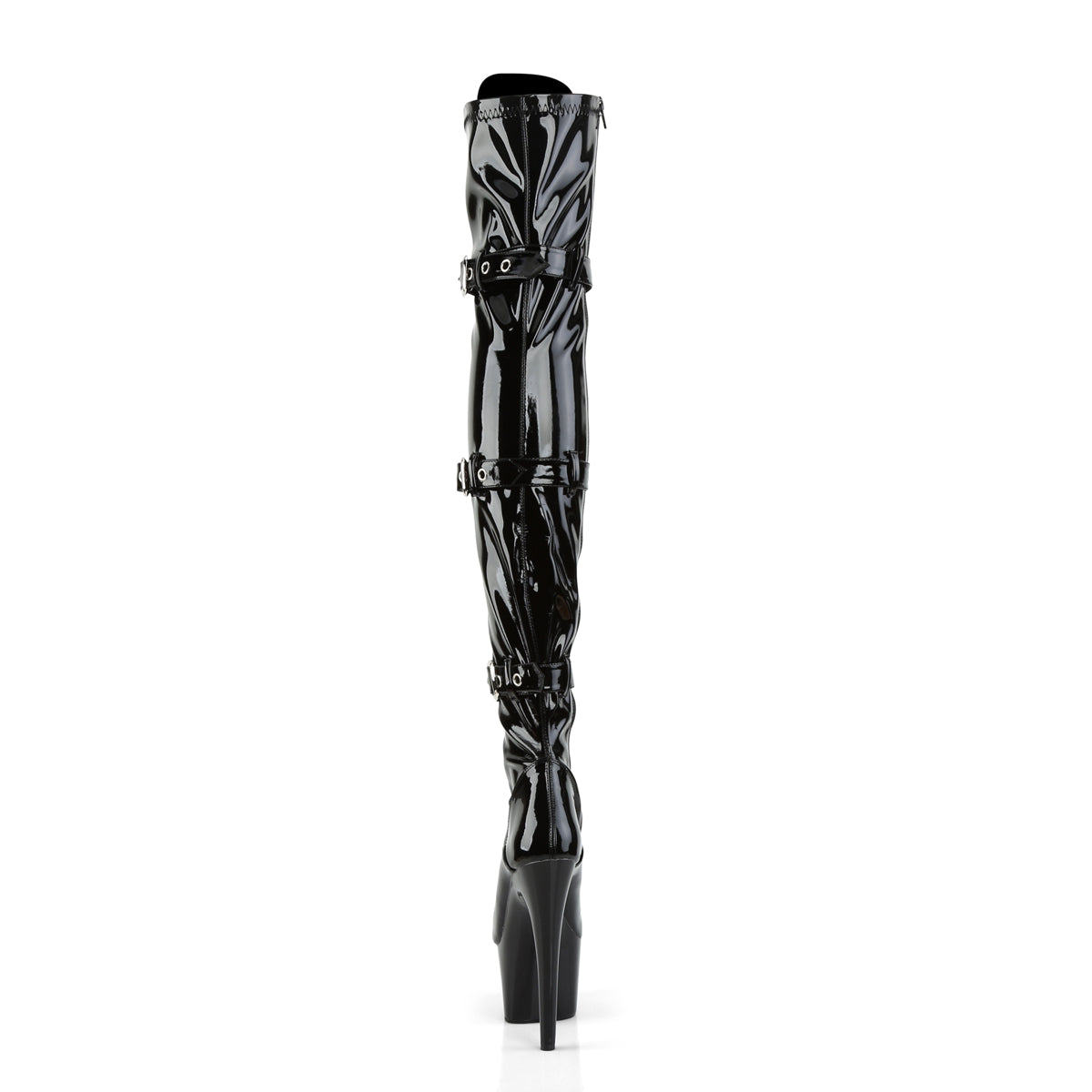 Adore-3028 Triple Buckle Strap Thigh High Boot