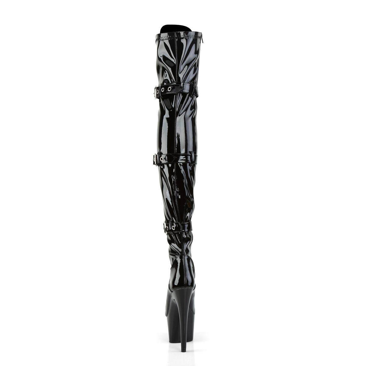 Adore-3028 Triple Buckle Strap Thigh High Boot