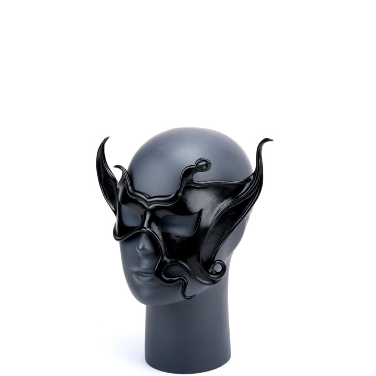 Cecilio Leather Designs Asymetric Tendrils Leather Mask