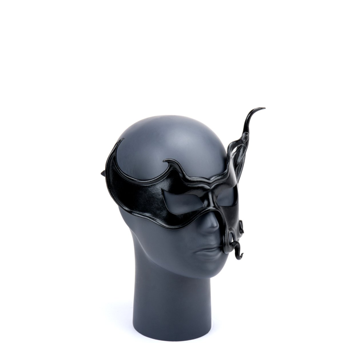 Cecilio Leather Designs Asymetric Tendrils Leather Mask
