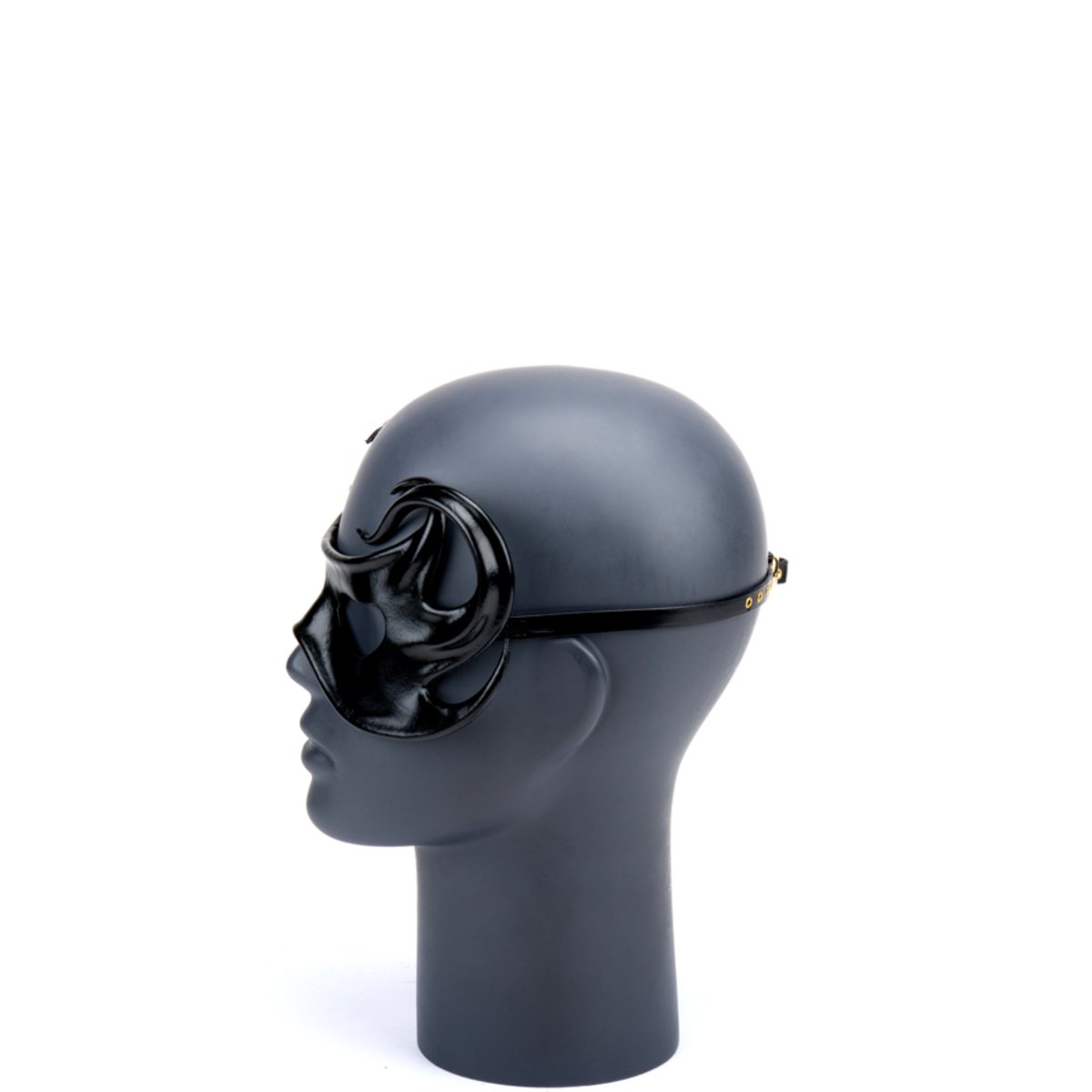 Cecilio Leather Designs Hex Tendrils Mask - Black