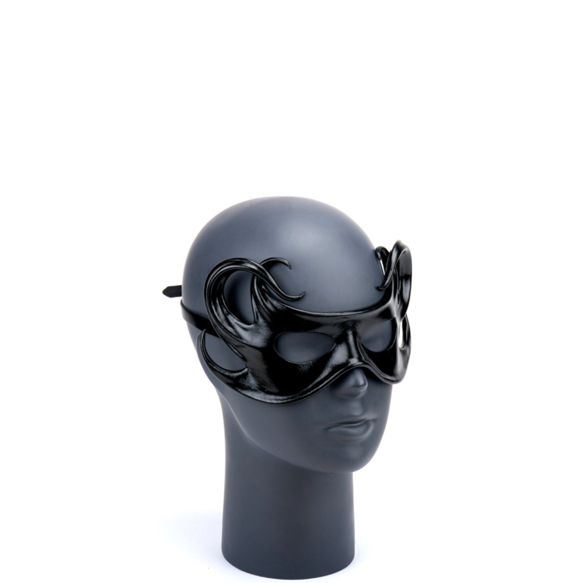 Cecilio Leather Designs Hex Tendrils Mask - Black