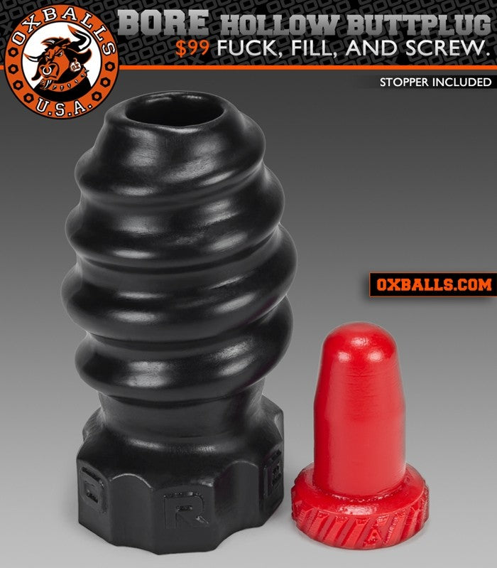 Bore Hole Spiral Shaped Hollow Butt-Plug