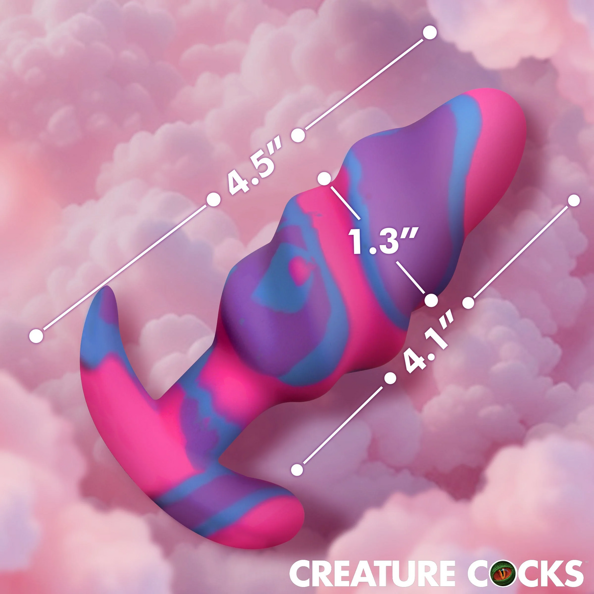 Creature Cocks Swirl Silicone Butt-Plug