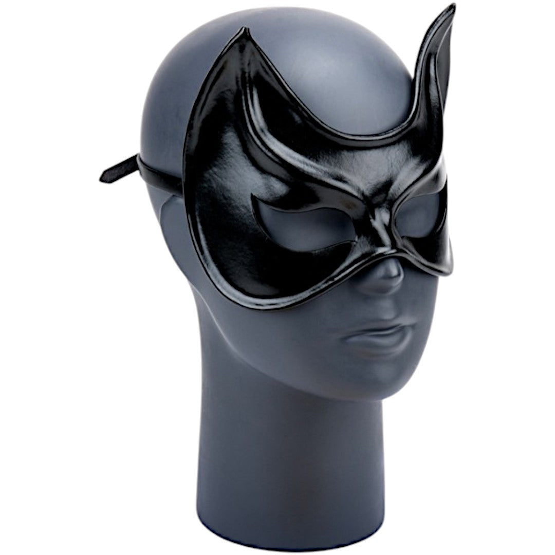 Cecilio Leather Designs Cat Woman Mask -Black