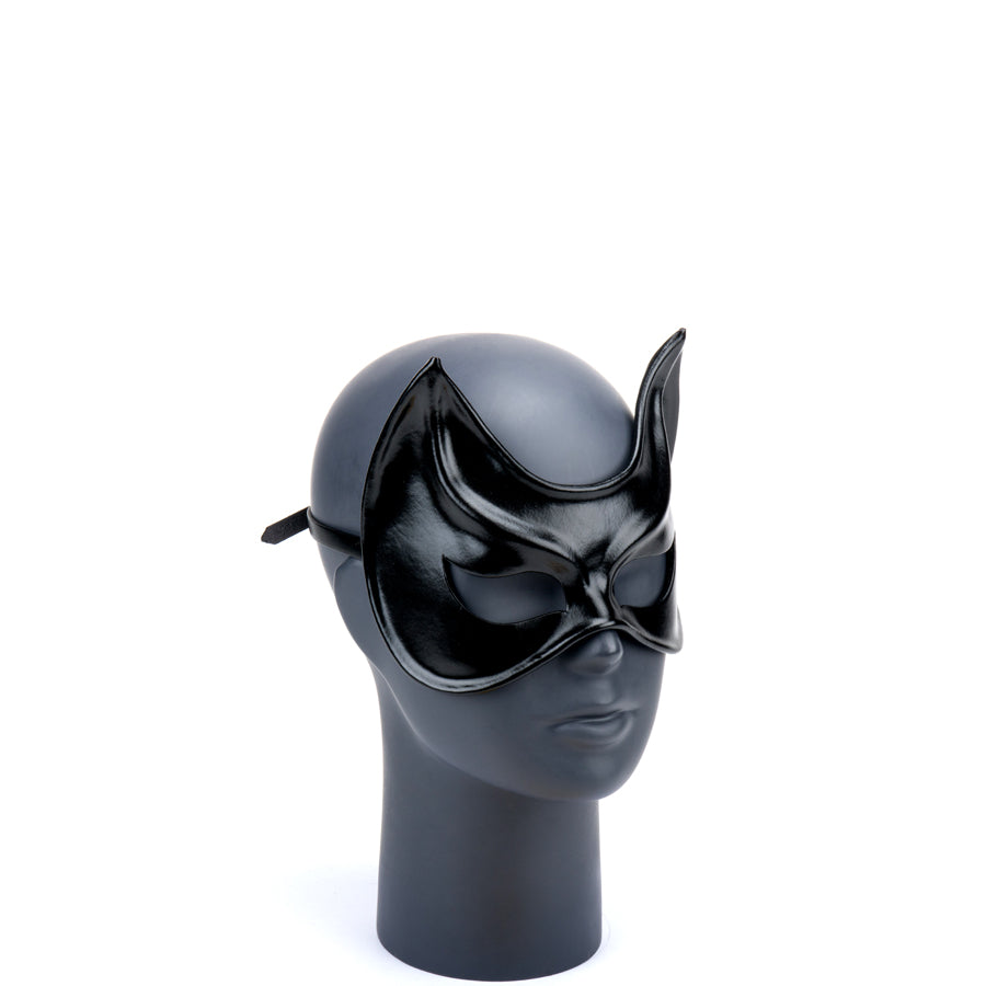 Cecilio Leather Designs Cat Woman Mask -Black