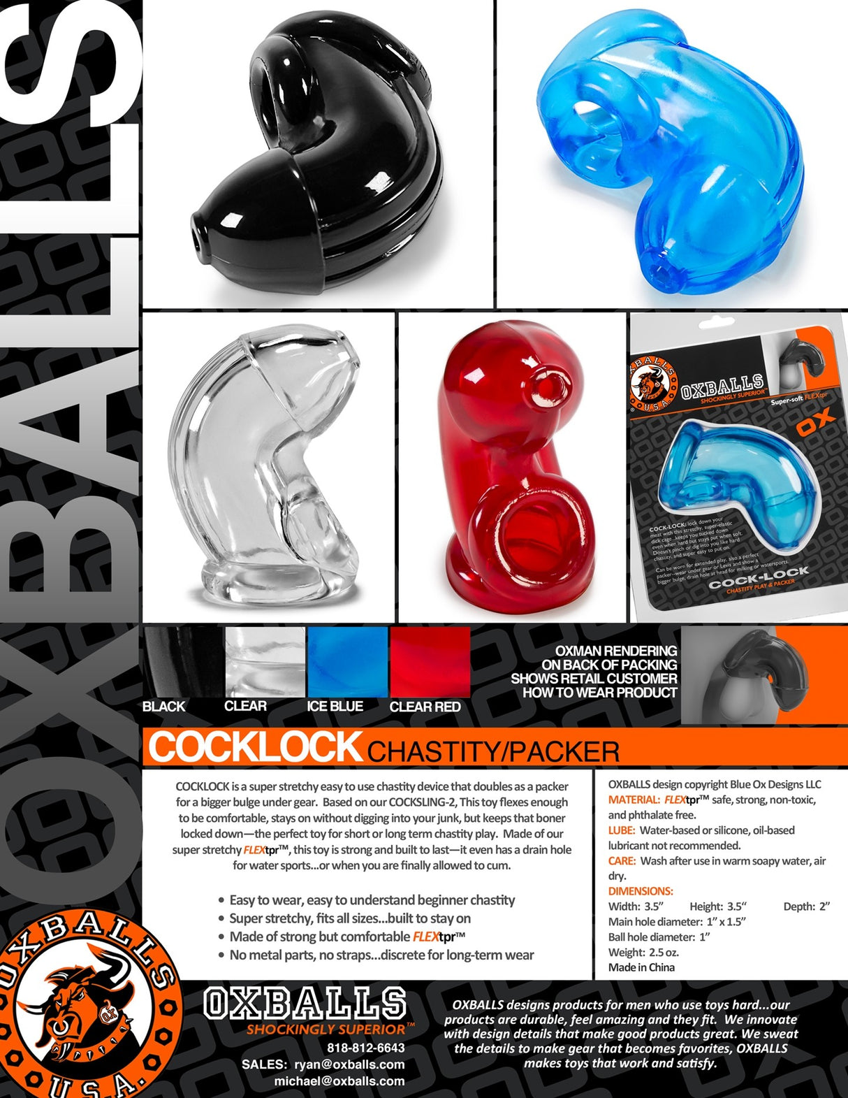 Cock-Lock Stretchy Chastity Cock-Cage