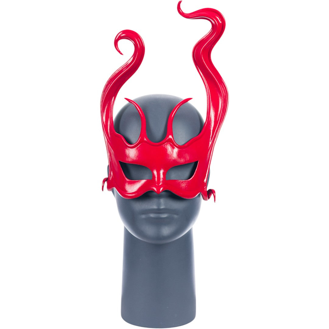 Cecilio Leather Designs Trails Mask - Red