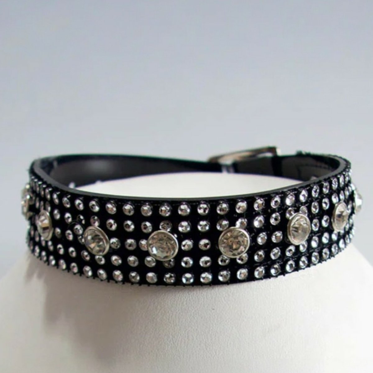 Choker-Diamante And Crystal Rivets