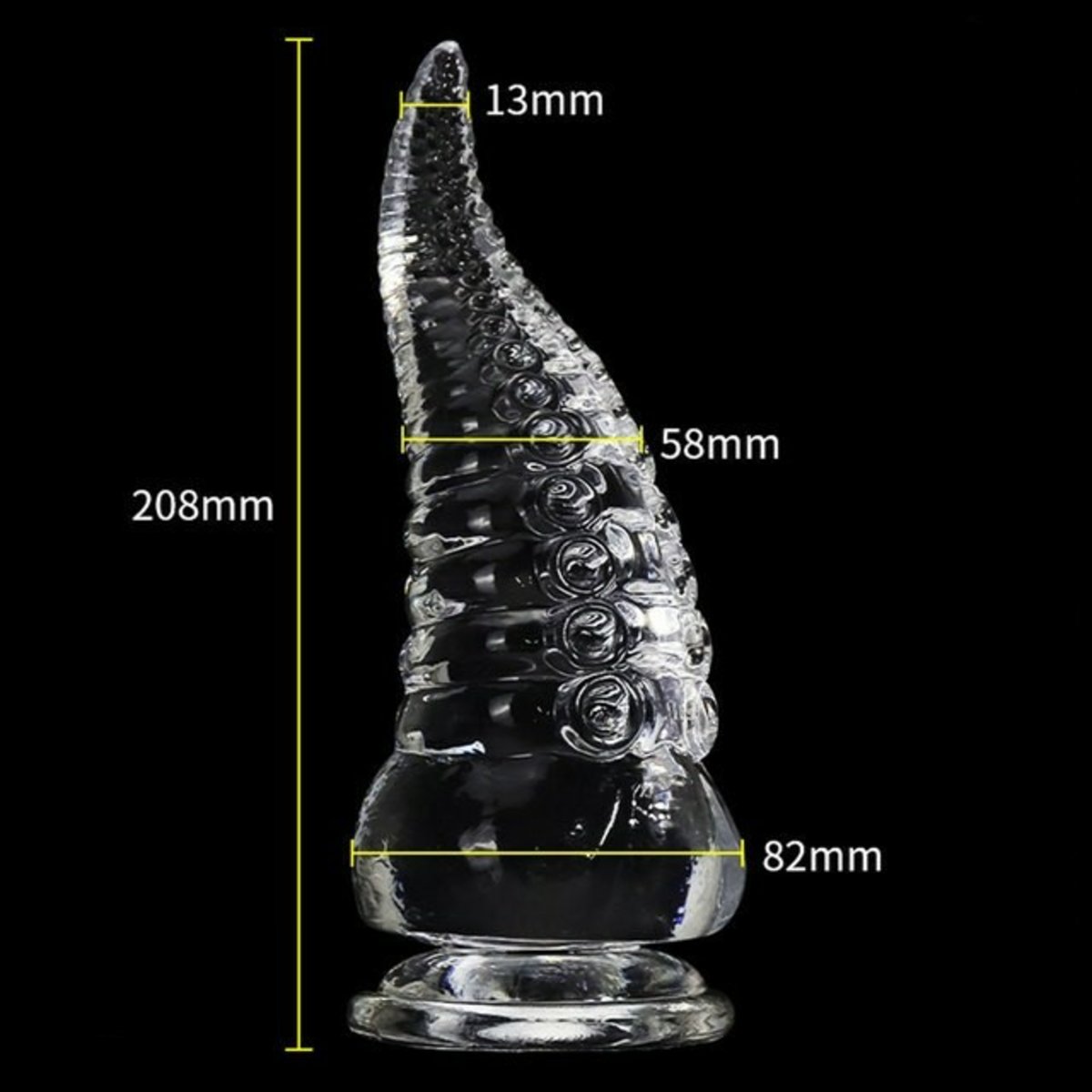 Tentacle Clear Butt Plug