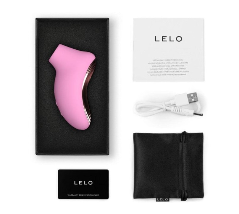 Lelo Sona 2 Travel Sonic Clitoral Suction Massager Pink