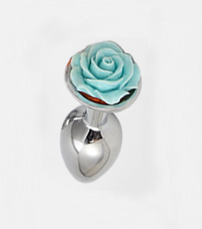 Flirt Rose Metal Plug Blue
