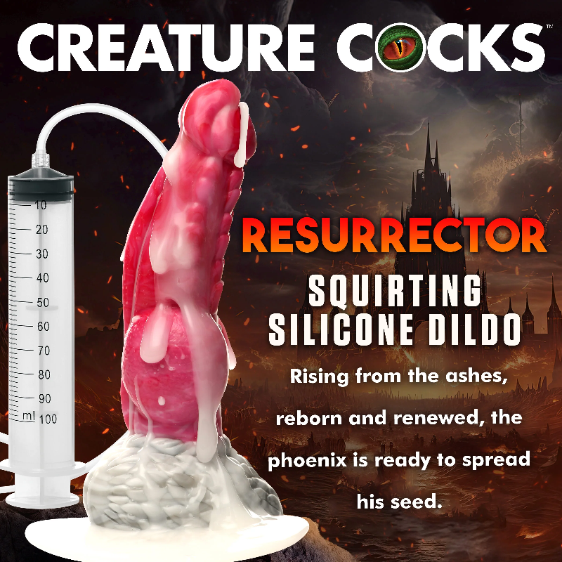 Creature Cocks Resurrector Phoenix SquirtingSilicone Dildo