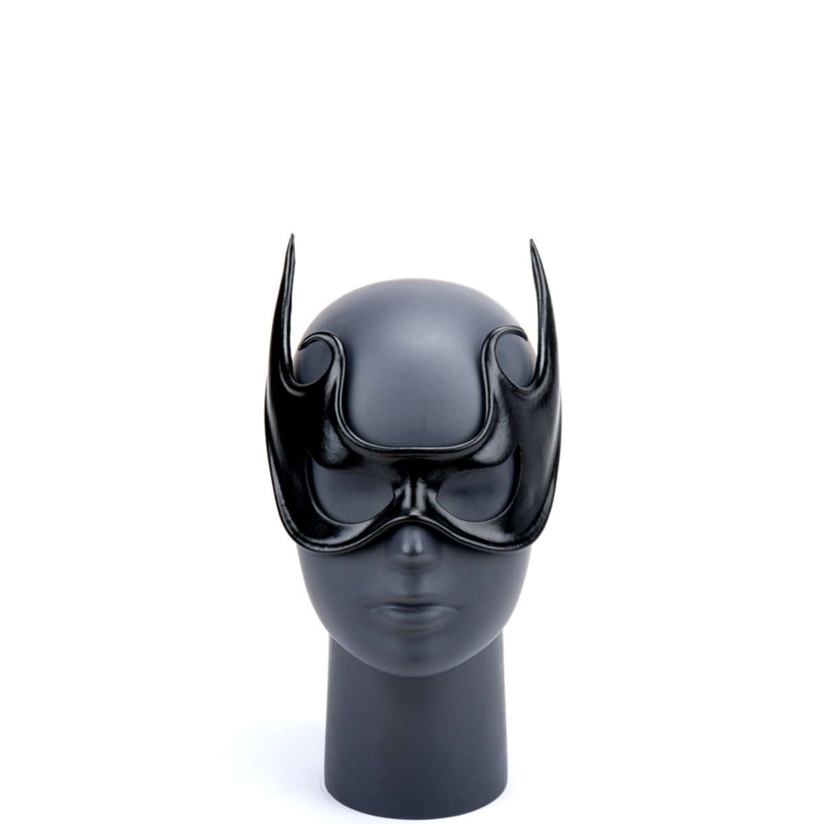 Cecilio Leather Designs Fantasy Bat Mask - Black